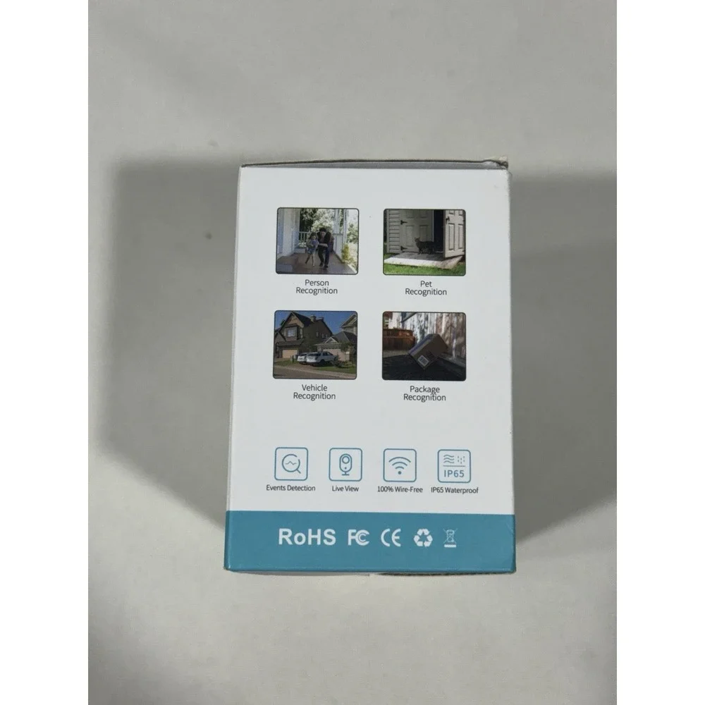 NIB Vision Well Smart Battery Camera CG6S-Black 2 Way Audio